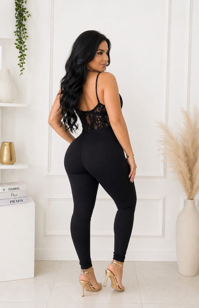 Enterizo blonda bralet -SENSUAL